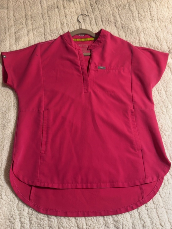 Figs Tops - Women's Fuchsia Utility Tunic Top